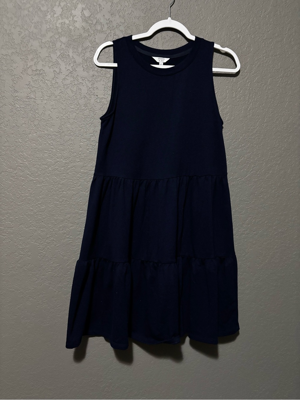 Women’s Navy Tiered Sleeveless Dress